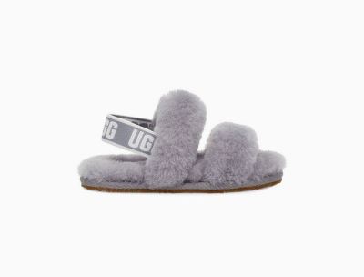 UGG Oh Yeah Slippers for Toddlers - Soft Amethyst/Deep Grey India